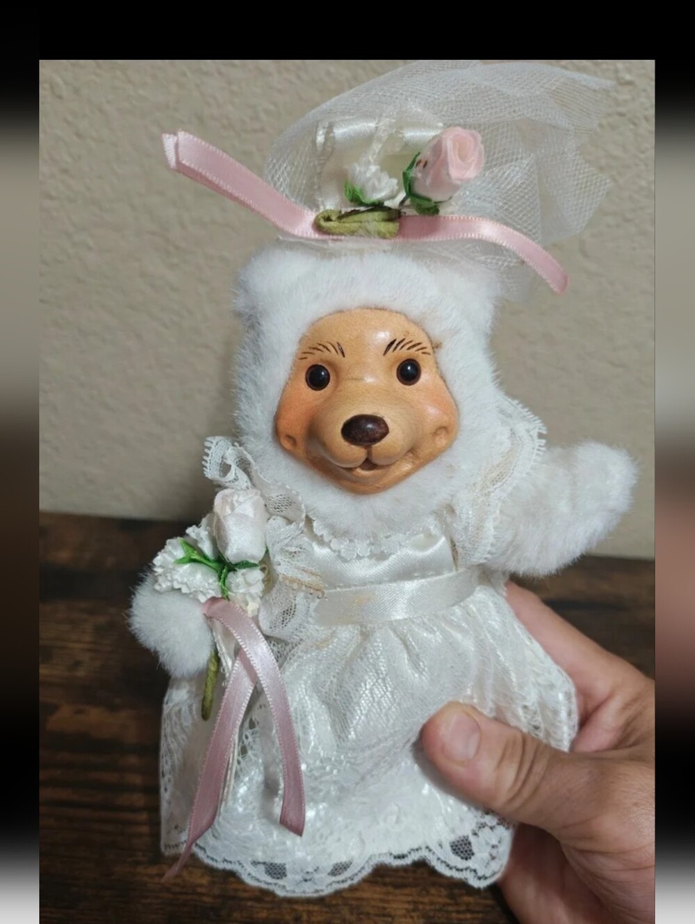 1980s Applause & Robert Raikes Bride Teddy Bear Plush